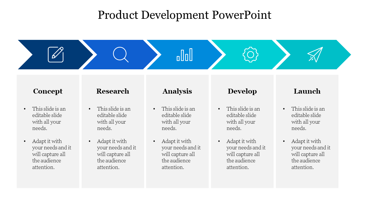 Product Development PowerPoint-Blue